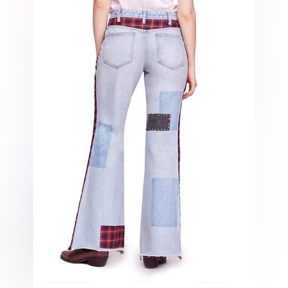 NWOT We The Free patchwork jeans - Picture 2 of 12